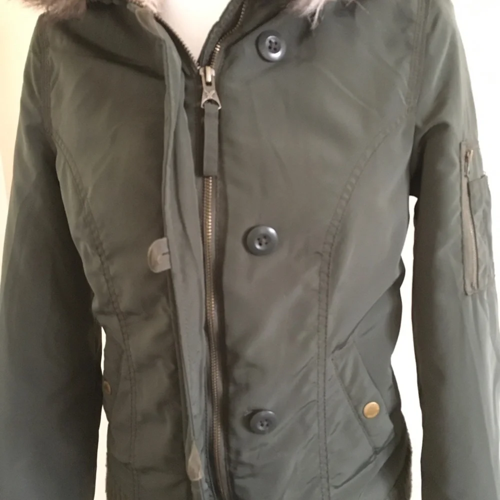 American Eagle Flight Bomber Jacket - Picture 3 of 8